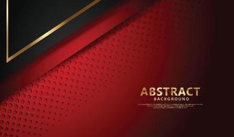 Luxury dark red and black overlap layers background vector