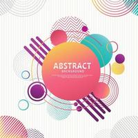 Dynamic and futuristic abstract geometric modern circles with pattern background. vector