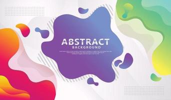 Dynamic style banner design with fluid color gradient elements vector