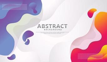 Dynamic style banner design with fluid color gradient elements vector