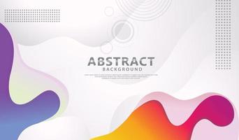 Dynamic style banner design with fluid color gradient elements vector