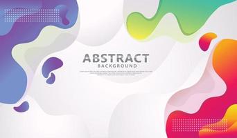 Dynamic style banner design with fluid color gradient elements vector