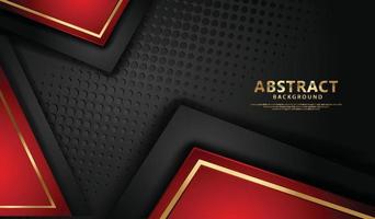 Luxury dark red and black overlap layers background vector