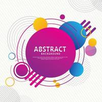 Dynamic and futuristic abstract geometric modern circles with pattern background. vector