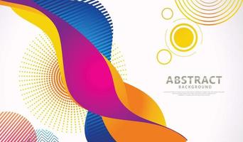 Abstract background with moving colorful dynamic effect vector