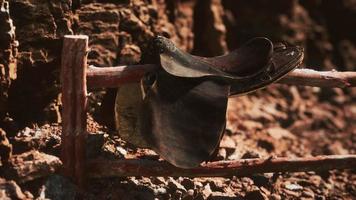 Saddle and red rocks in monument valley video