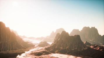 en drönare från luften av kanjonen Red Rocks video