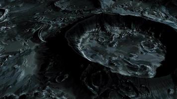 Mondoberfläche mit vielen Kratern video
