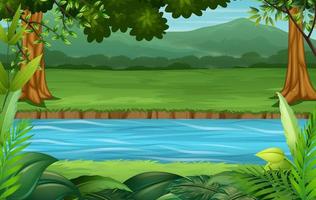 Empty background nature scenery illustration vector