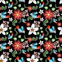 Seamless Floral Pattern in vector