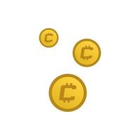 coin crypto currency design vector. vector