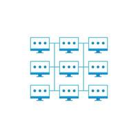 computer blockchain matrix design vector illustration.