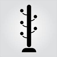 Isolated Glyph Coat Hanger Icon Scalable Vector Graphic