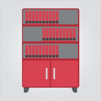 icono de estantería de color aislado gráfico vectorial escalable vector