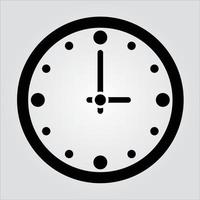 icono de reloj de pared de glifo aislado gráfico vectorial escalable vector