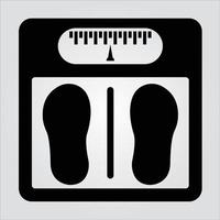 Isolated Glyph Weight Scale Icon Scalable Vector Graphic