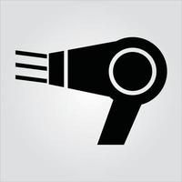 Isolated Glyph Hair Dryer Icon Scalable Vector Graphic