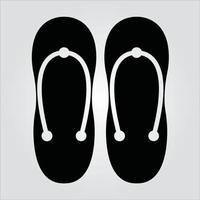 Isolated Glyph Sandals Icon Scalable Vector Graphic