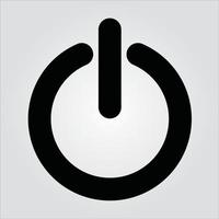 Isolated Glyph Power Switch Icon Electricity Scalable Vector Graphic