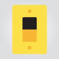 Isolated Color Light Switch Icon Electricity Scalable Vector Graphic