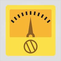 Isolated Color Voltmeter Icon Electricity Scalable Vector Graphic