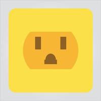 Isolated Color Socket Icon Electricity Scalable Vector Graphic