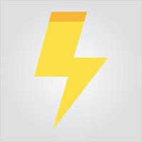 Isolated Color Ligntening Bolt Icon Electricity Scalable Vector Graphic