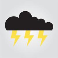 Isolated Color Thunder Bolt Icon Electricity Scalable Vector Graphic