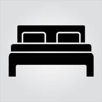 Isolated Glyph Bed Set Icon Scalable Vector Graphic