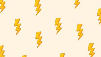 Cute background with lightning premium vector