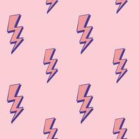 handrawn lightning seamless pattern premium vector