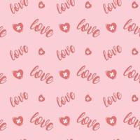 Love heart seamless pattern premium vector