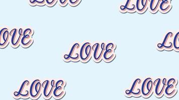 Cute background with love premium vector