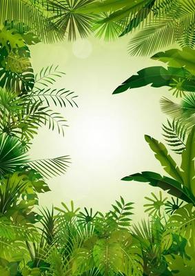 Exotic tropical background .Vector illustration
