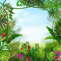 Tropical background beautiful .Vector vector