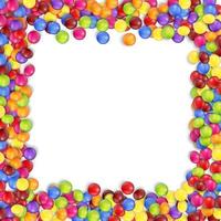 Frame of colorful candy on a white background.vector vector