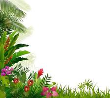 Plant tropical on isolated background vector