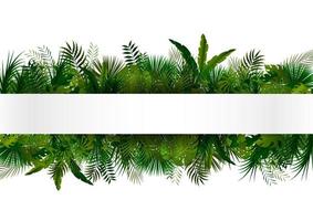 Tropical foliage. Floral design background vector
