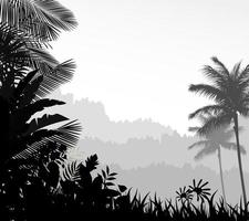 Exotic tropical background beautiful vector