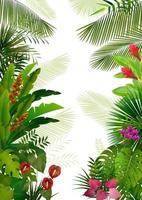 Exotic tropical background.vector vector