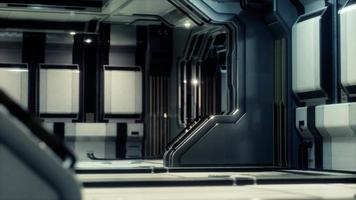 futuristisch sci-fi ruimteschip interieur video