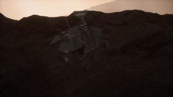 Opportunity Mars exploring the surface of red planet video