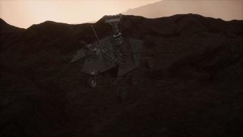 Opportunity Mars exploring the surface of red planet video