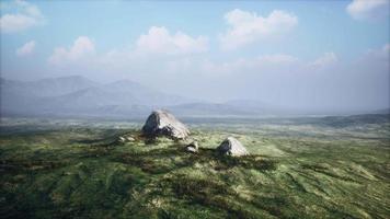 Alpine landscape with big stones video