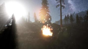 Campfire at Mountain video