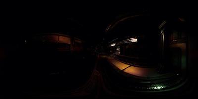 vista vr360 del interior de la base futurista video