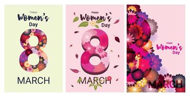 Happy Women's international day. Vector illustration background.