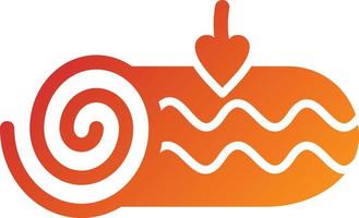 Roll Cake Icon Style vector
