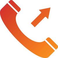 Outgoing Call Icon Style vector