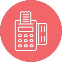 Pos Terminal Icon Style vector